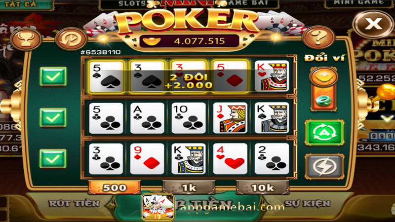 Chiến thuật chơi Mini Poker